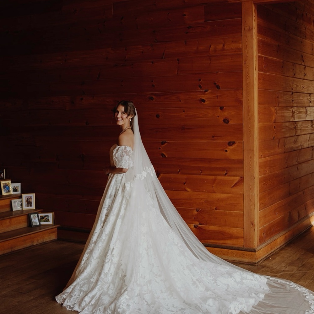 Wedding Dress Jenny Yoo Anthropologie Floral Lace Off-Shoulder